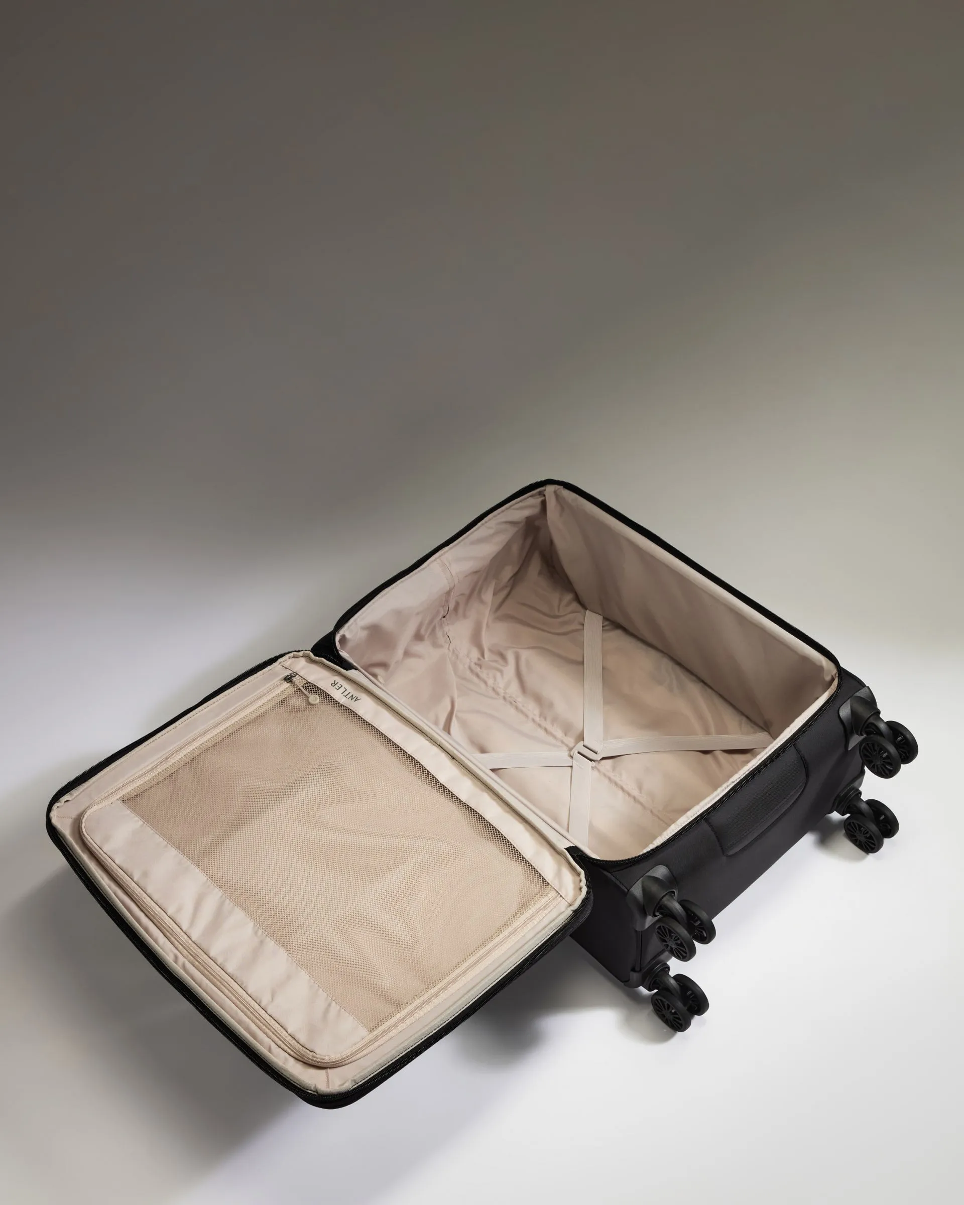Lightest Medium Luggage in Black - Soft Stripe 2.0 sold by Antler product image thumbnail 3