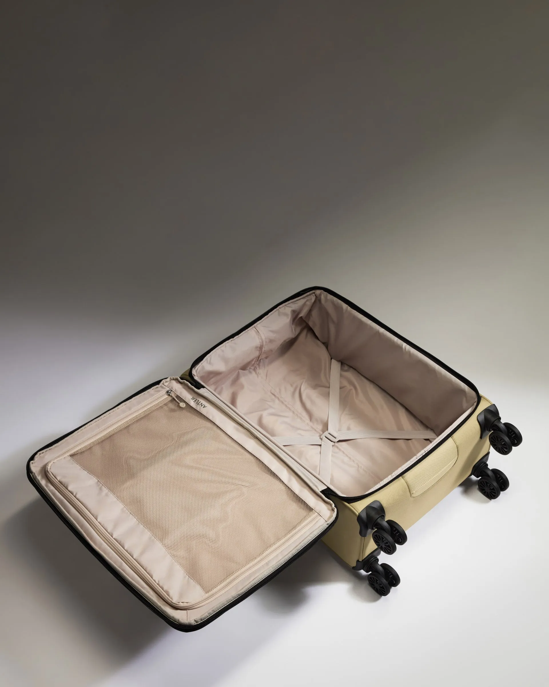 Lightest Medium Luggage in Sand - Soft Stripe 2.0 sold by Antler product image thumbnail 3