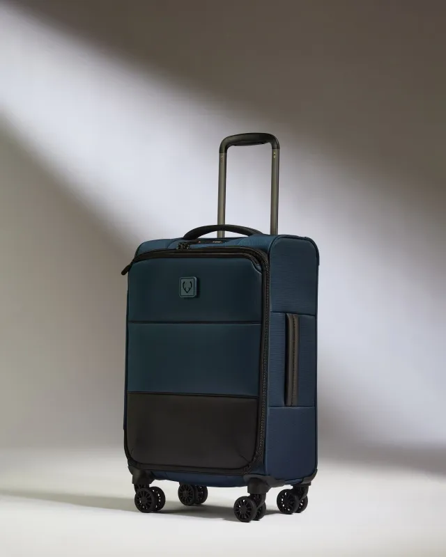 Lightest Expandable Carry-on Luggage in Indigo Blue - Soft Stripe 2.0 sold by Antler