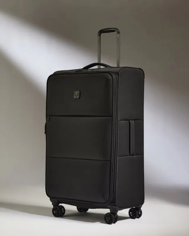 Lightest Large Luggage in Black - Soft Stripe 2.0 sold by Antler