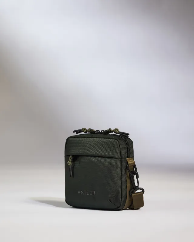 Discovery Crossbody Bag in Dark Forest Green sold by Antler