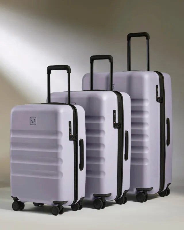 Large Carry-on Luggage Set in Meadow Purple - Icon Stripe sold by Antler
