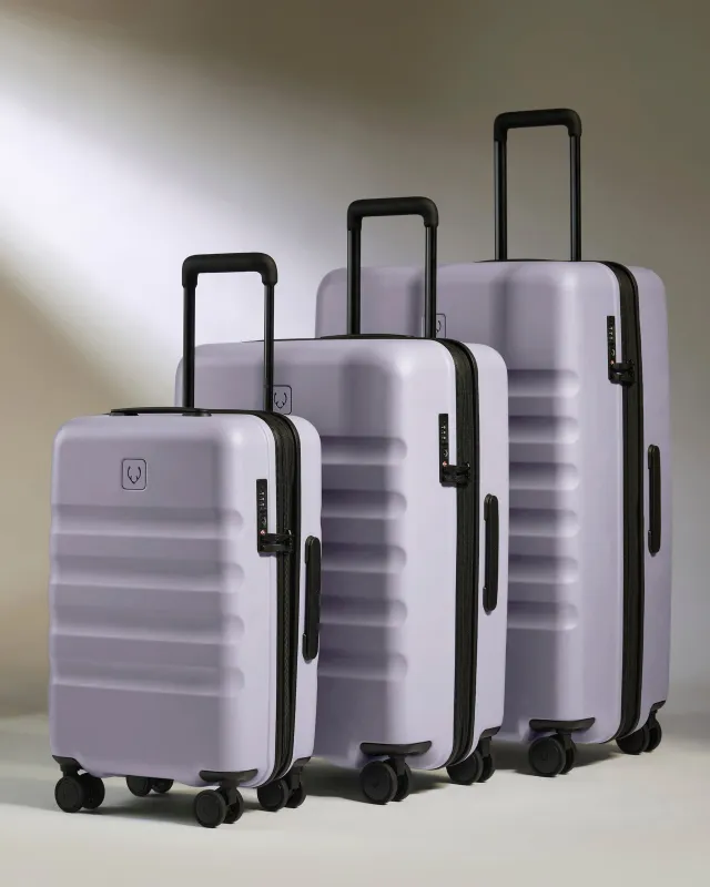 Expandable Carry-on Luggage Set in Meadow Purple - Icon Stripe sold by Antler