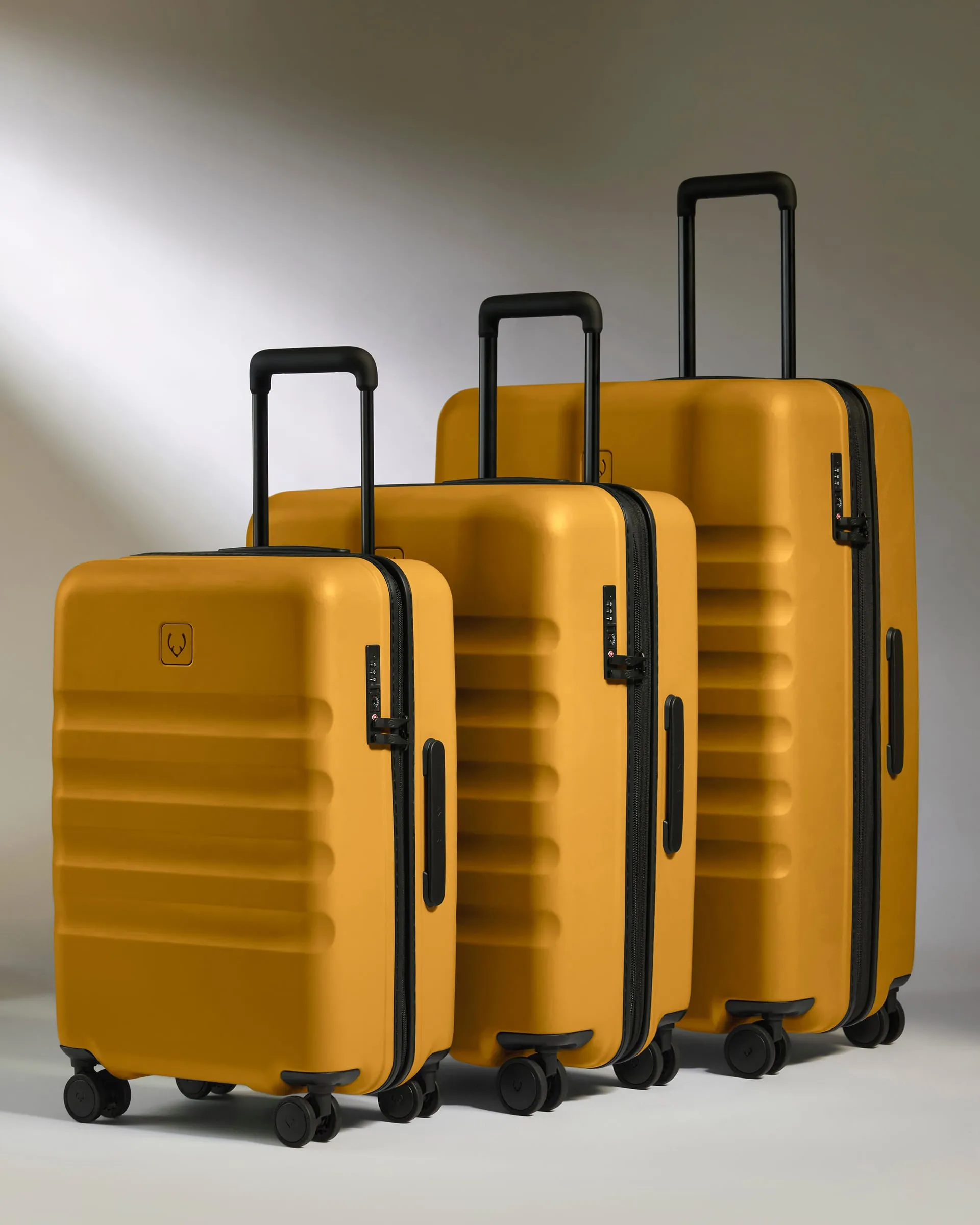 Large Carry-on Luggage Set in Mustard Yellow - Icon Stripe sold by Antler
