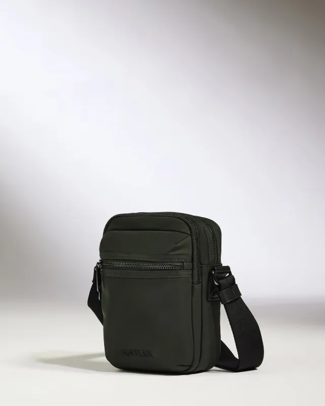 Icon Crossbody Bag in Dark Khaki Green sold by Antler
