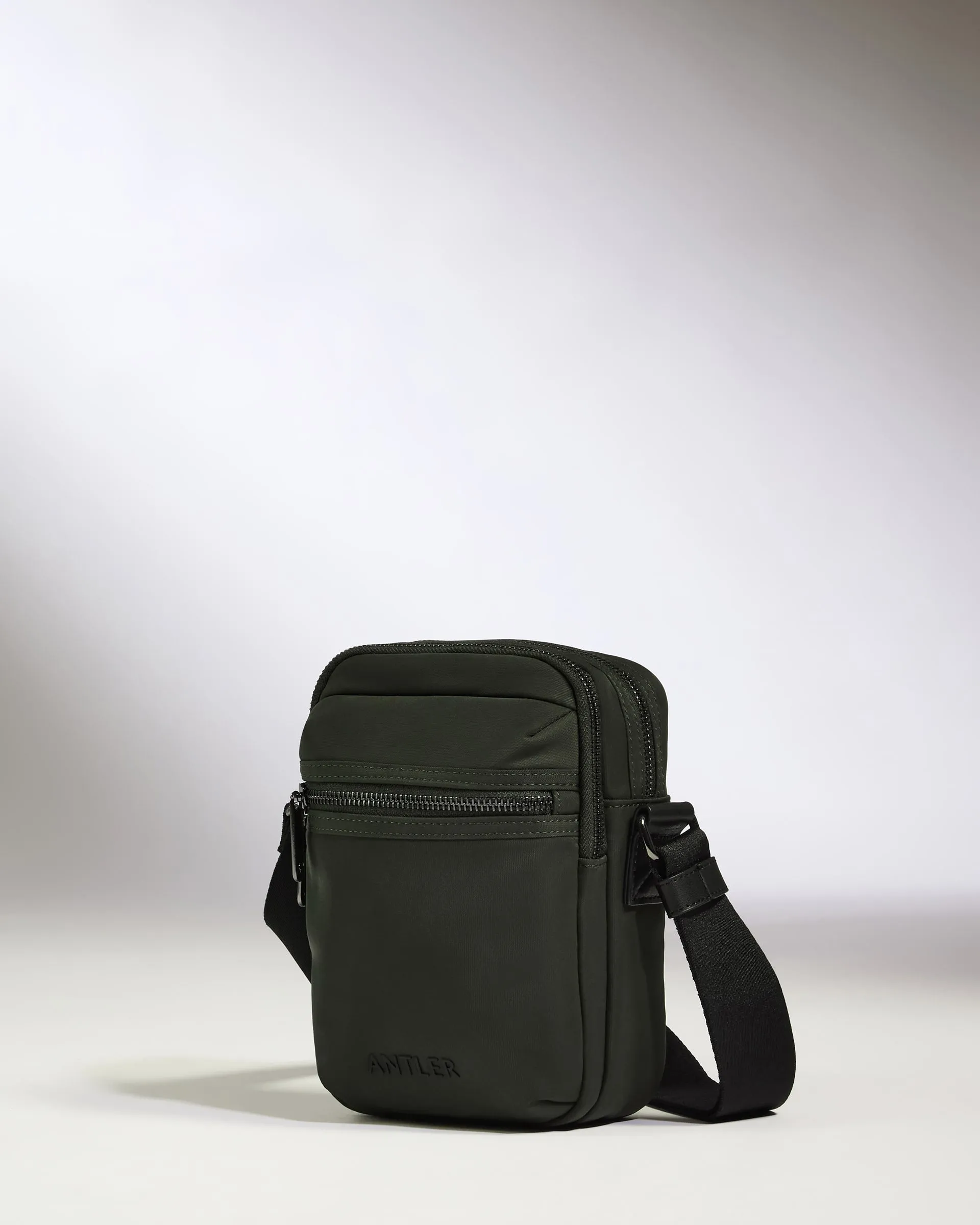 Icon Crossbody Bag in Dark Khaki Green sold by Antler