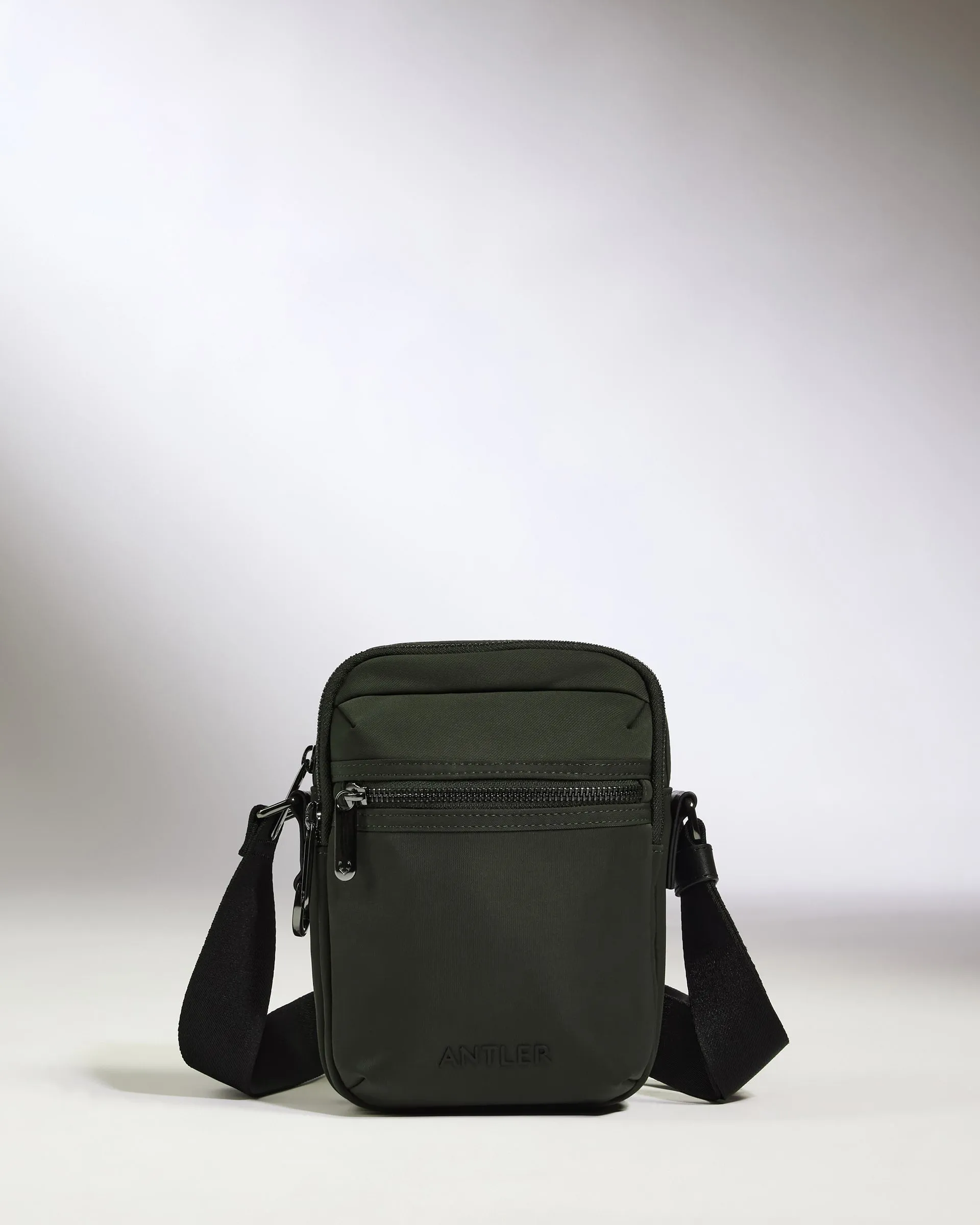 Icon Crossbody Bag in Dark Khaki Green sold by Antler product image thumbnail 4
