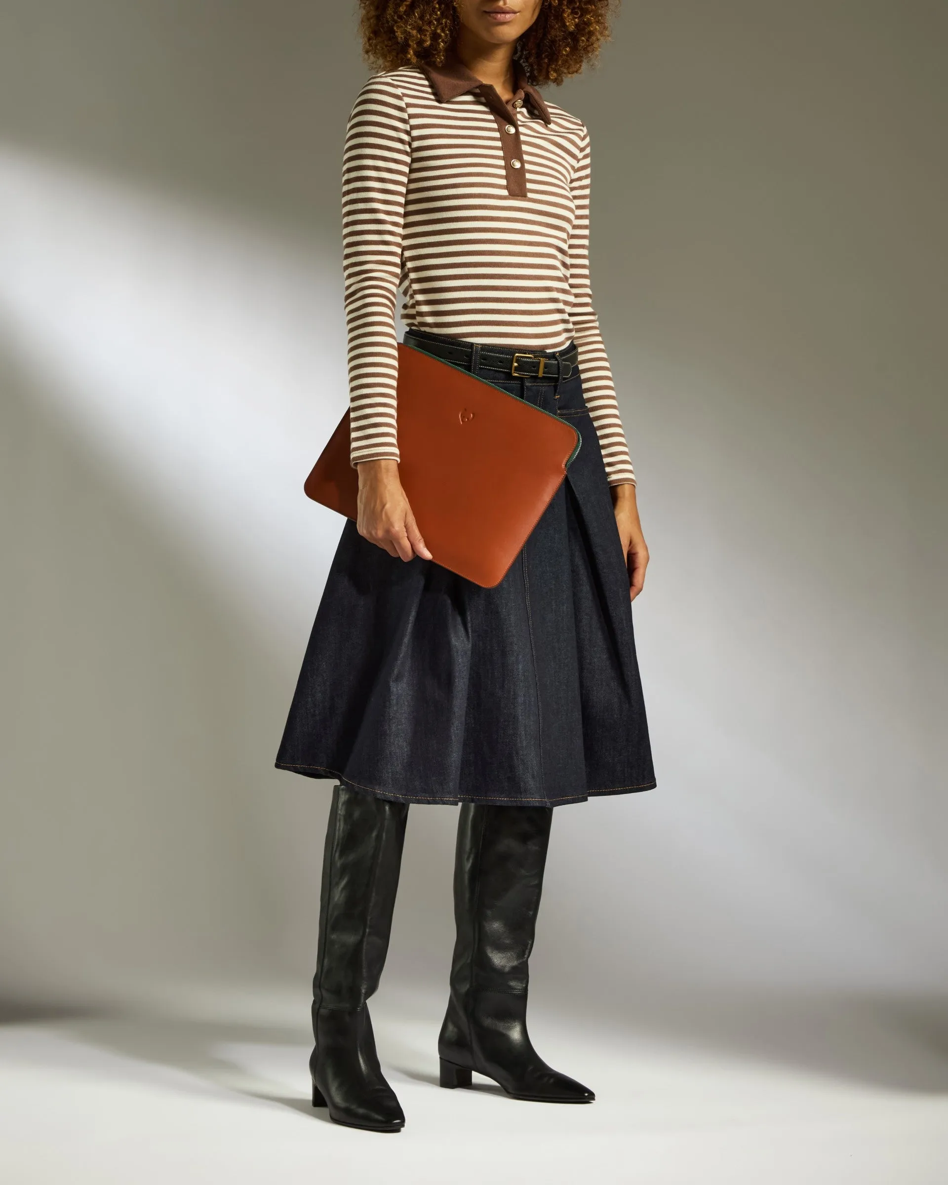 Laptop & Document Case in Tan Leather - 1914 Collection sold by Antler product image thumbnail 2