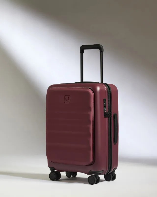 Carry-on with Pocket Luggage in Cedar Red - Icon Stripe sold by Antler