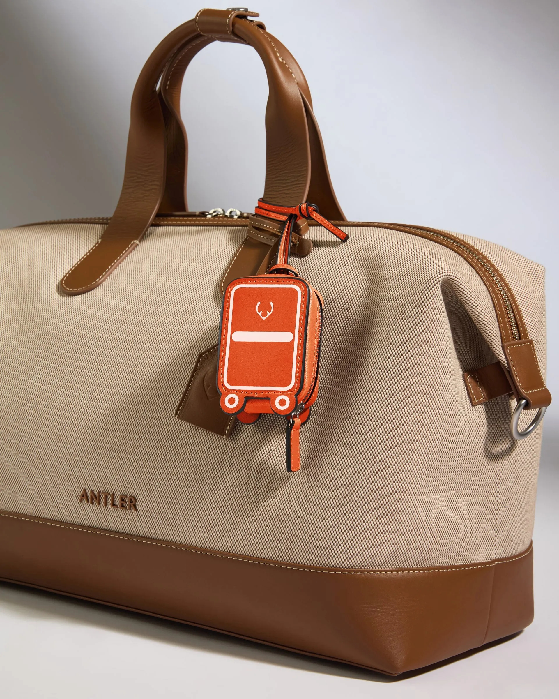 Heritage Leather AirPods Case in Coral sold by Antler product image thumbnail 3