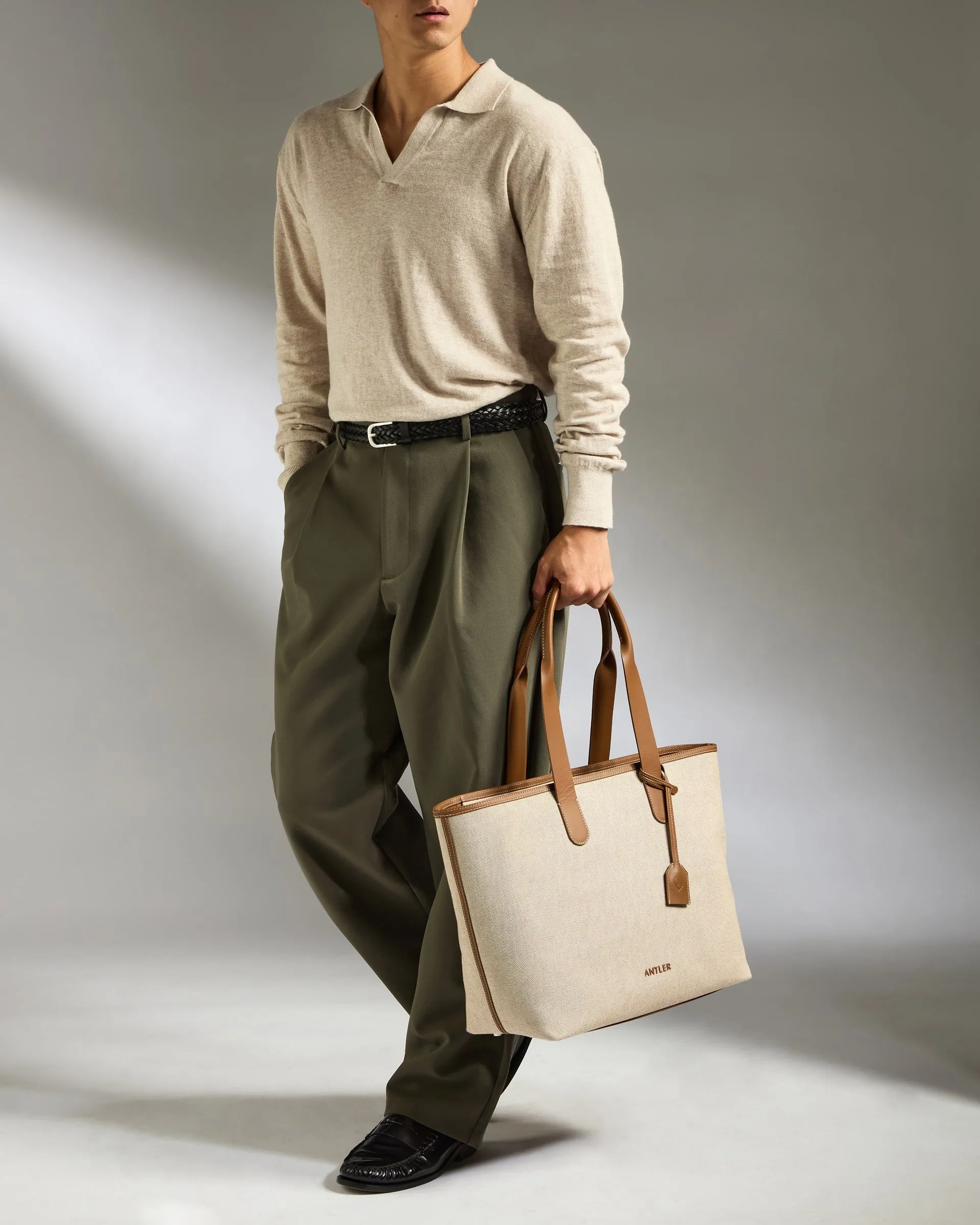 Heritage Tote Bag in Natural sold by Antler product image thumbnail 3