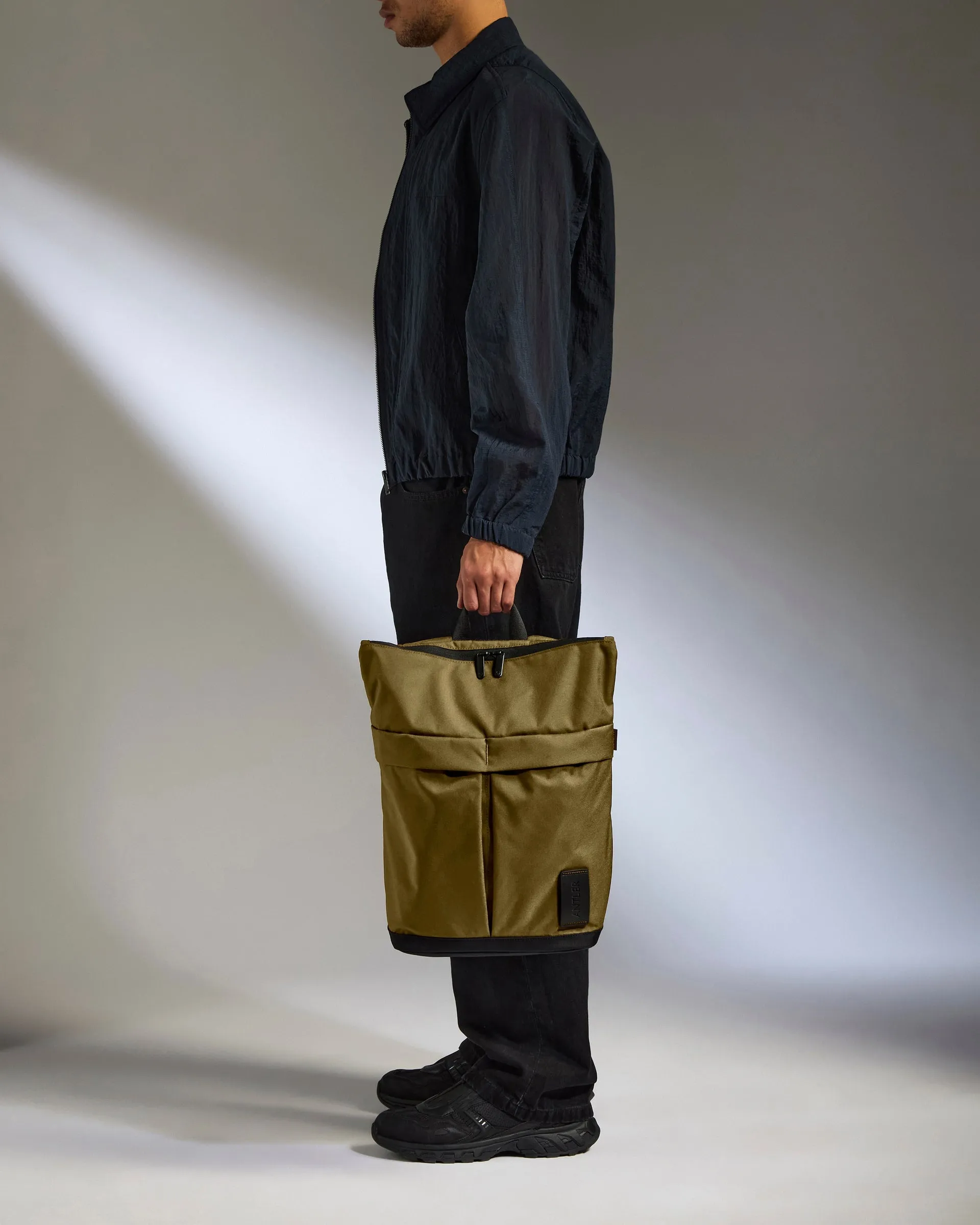 Urban Core Zip Top Backpack in Olive Green sold by Antler product image thumbnail 3