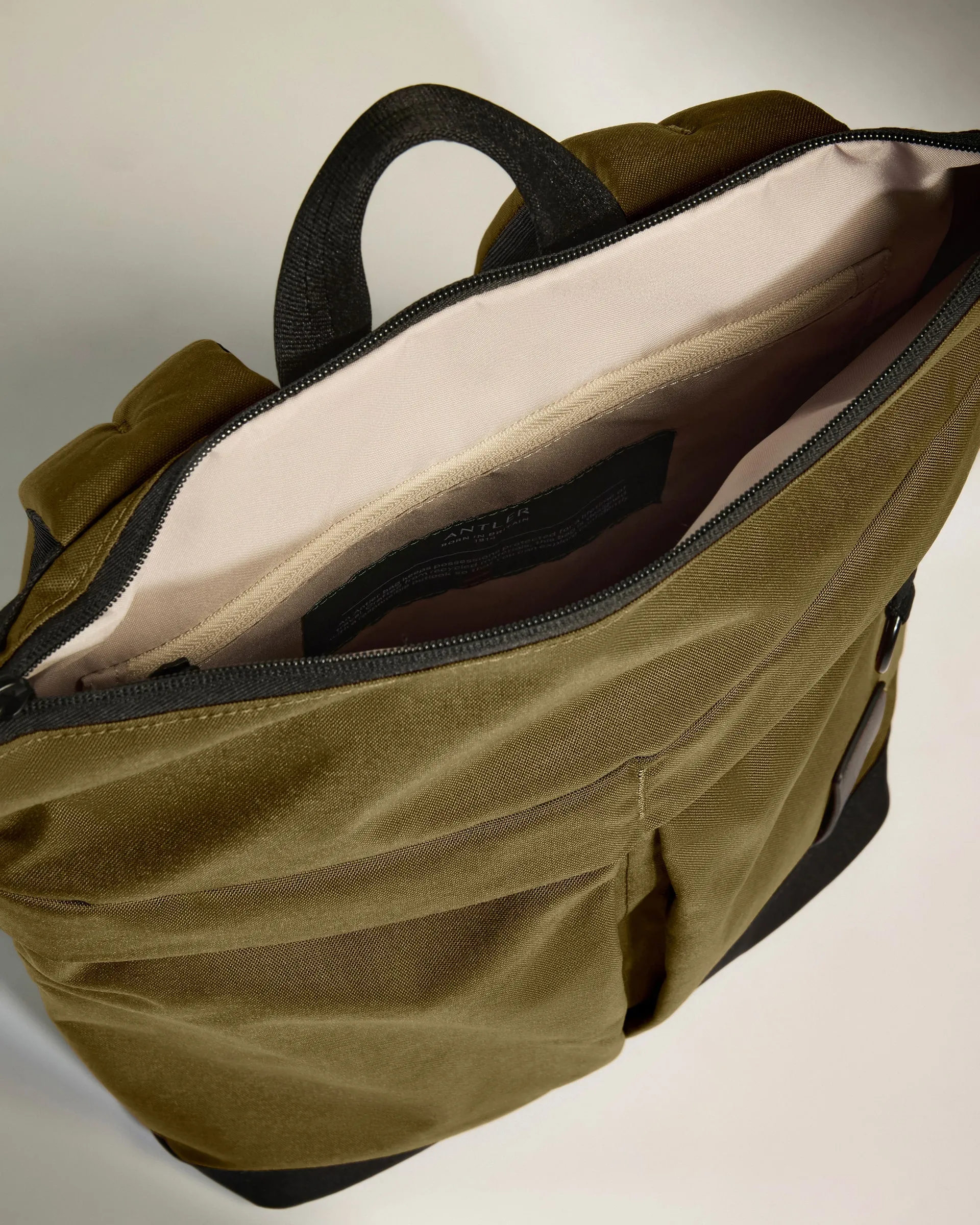 Urban Core Zip Top Backpack in Olive Green sold by Antler product image thumbnail 4