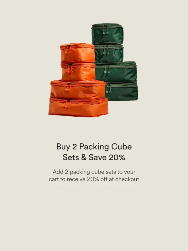 Packing Cubes Promo PLP: 2026 sold by Antler