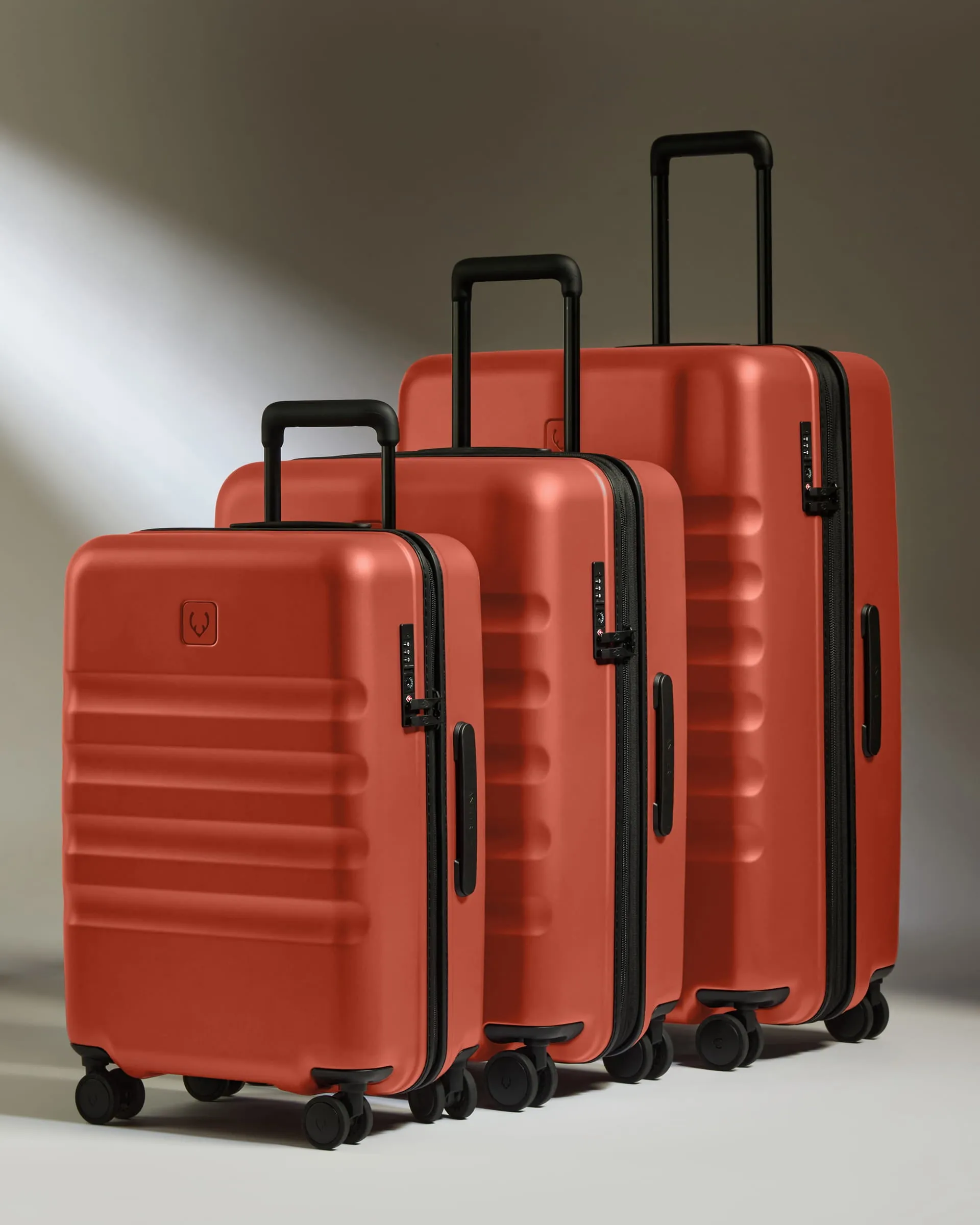 Large Carry-on Luggage Set in Buckthorn Red - Icon Stripe sold by Antler