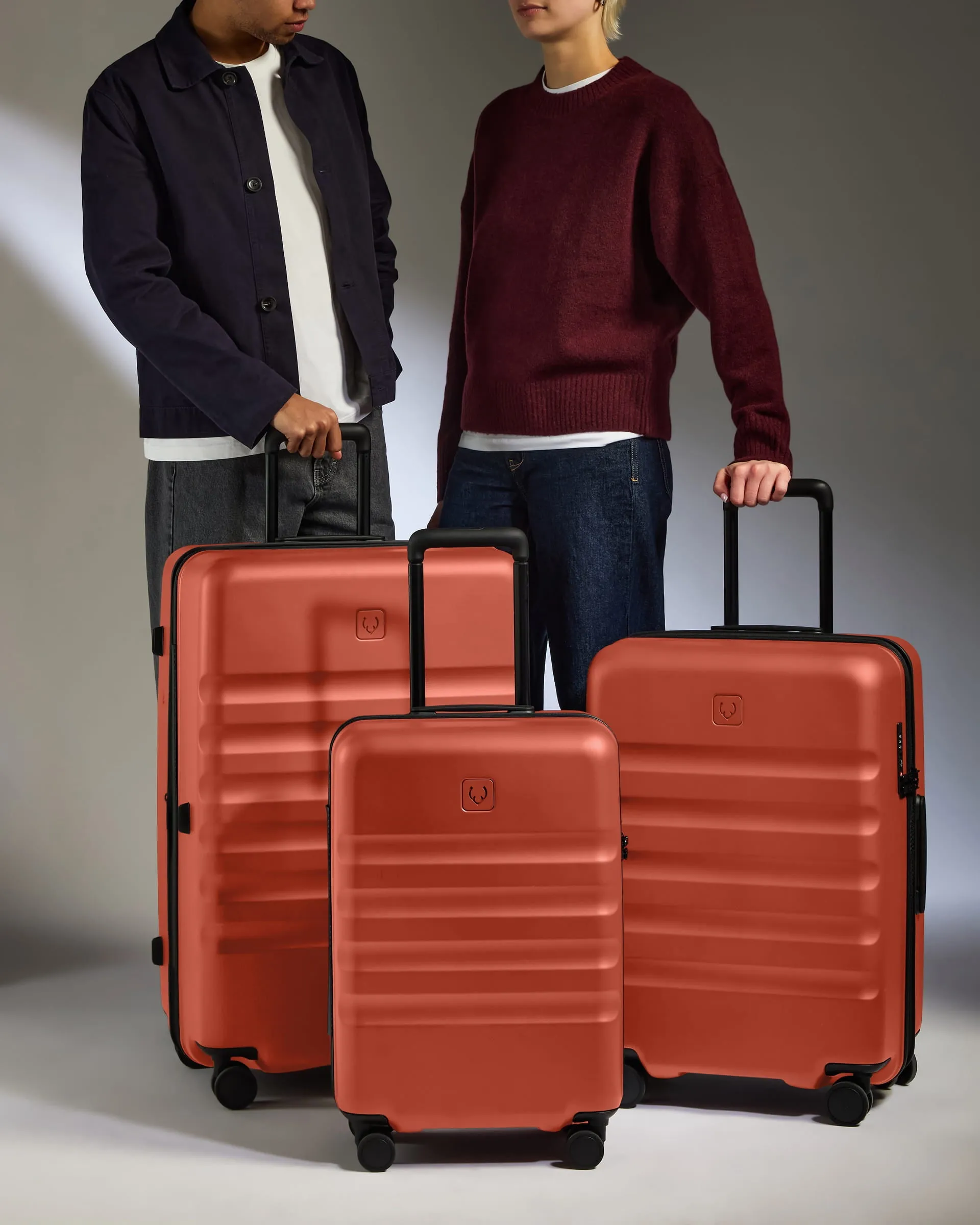 Large Carry-on Luggage Set in Buckthorn Red - Icon Stripe sold by Antler product image thumbnail 2