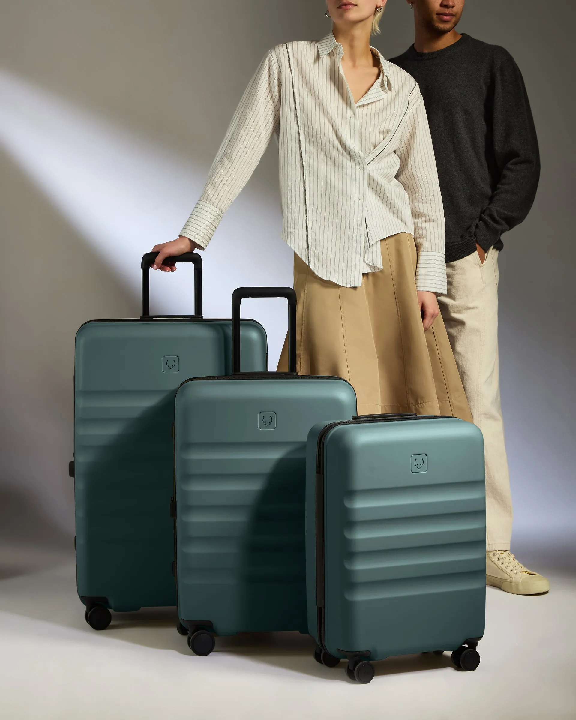 Large Carry-on Luggage Set in Glade Blue - Icon Stripe sold by Antler product image thumbnail 2