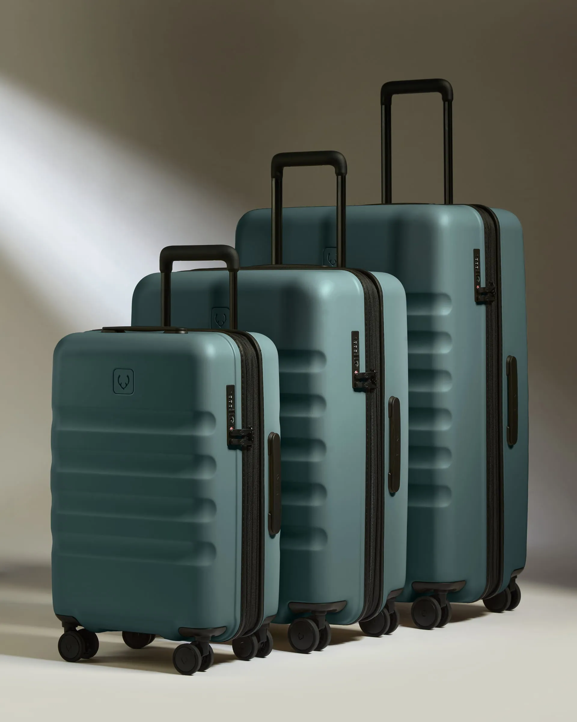 Expandable Carry-on Luggage Set in Glade Blue - Icon Stripe sold by Antler
