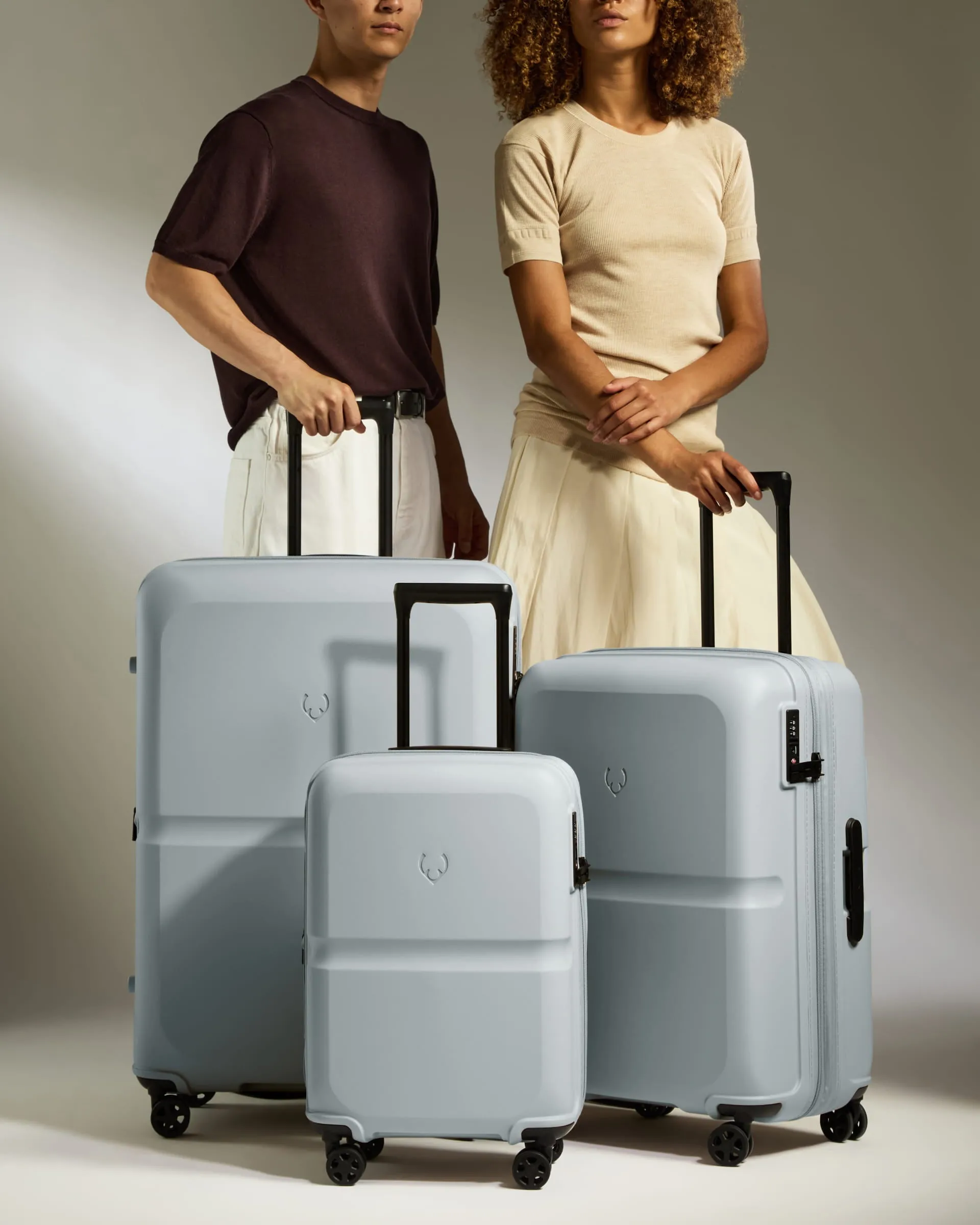 Expandable Carry-on Luggage Set in Salt Blue - Single Stripe sold by Antler product image thumbnail 3