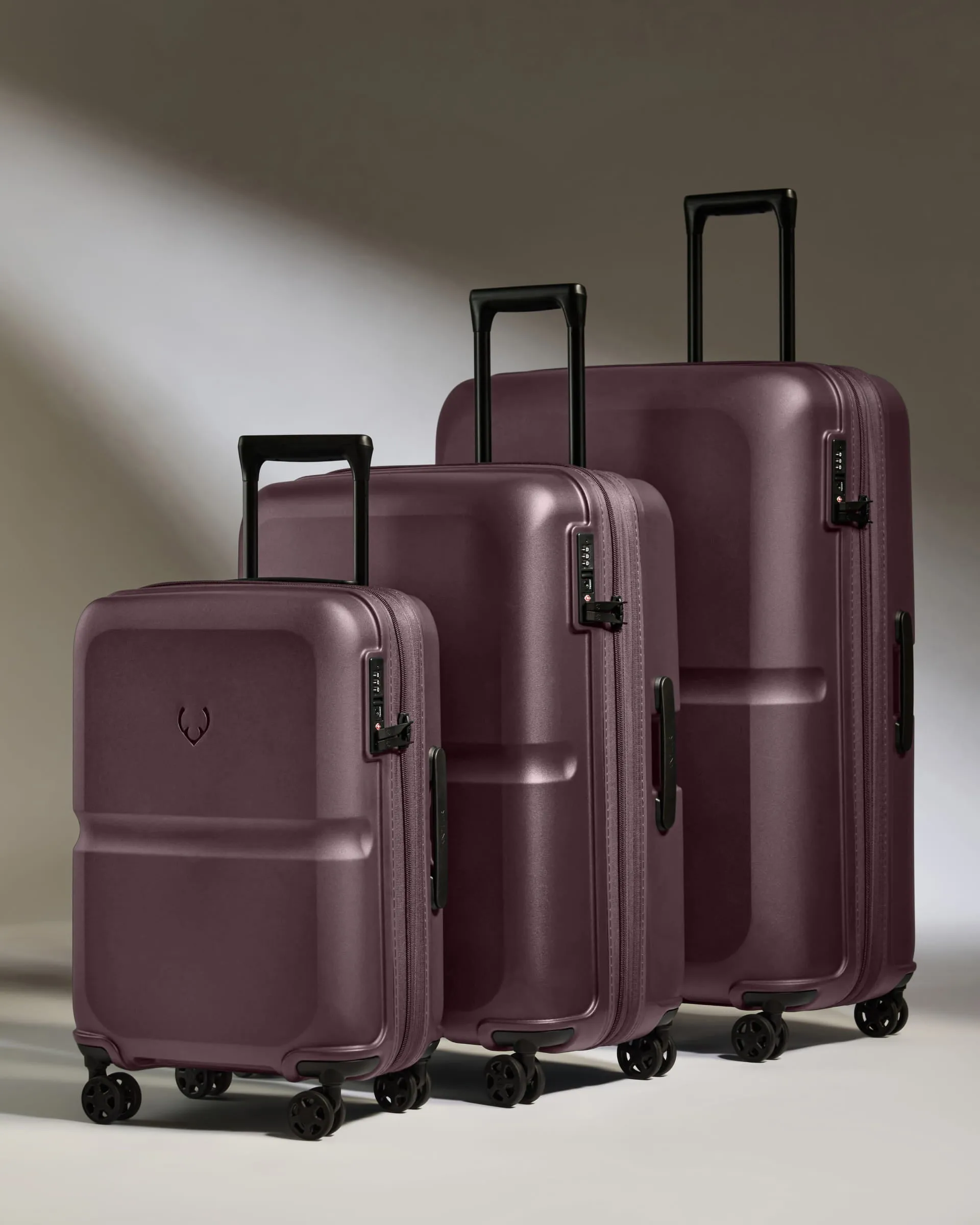 Expandable Carry-on Luggage Set in Lagoon Purple - Single Stripe sold by Antler