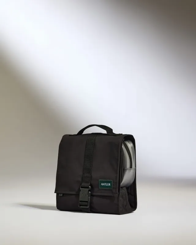 Essential Hanging Wash Bag in Black made by Antler