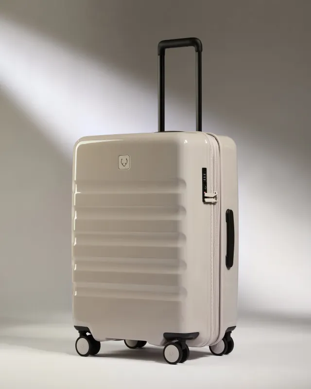 Medium Luggage in Taupe Gloss - Icon Stripe made by Antler