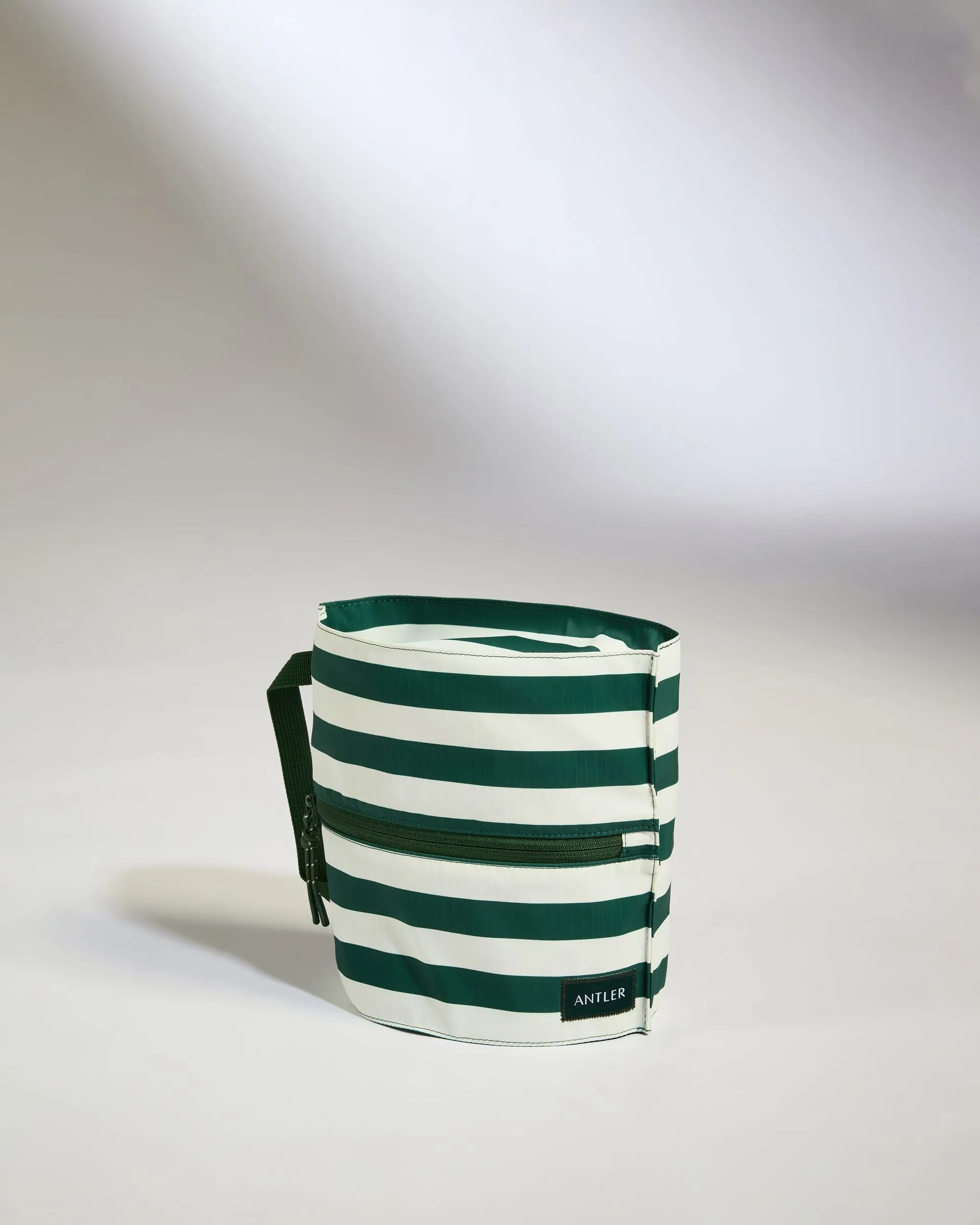 Stripe Poolside Pouch in Green- Summer Capsule sold by Antler