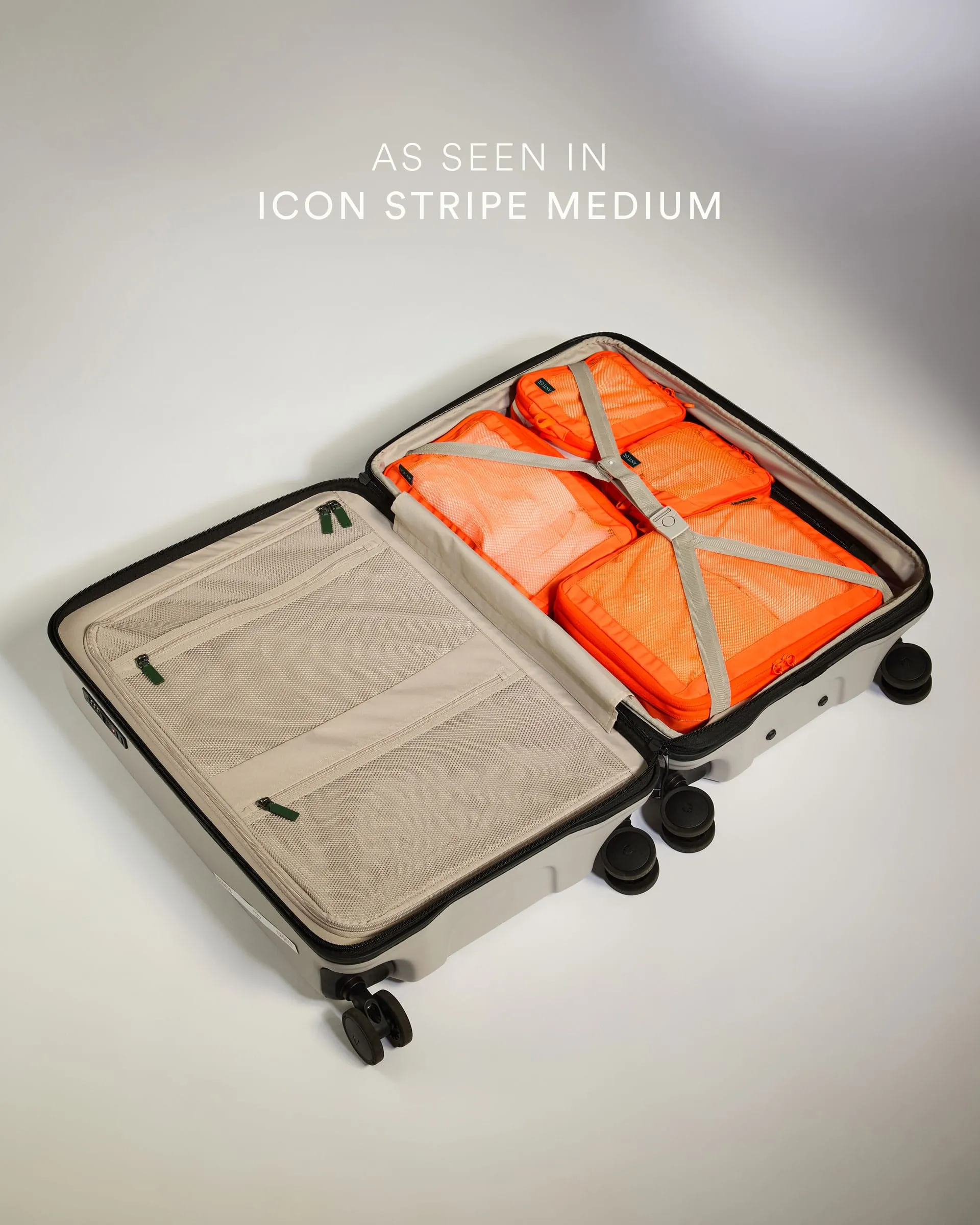 Stripe Packing Cubes in Coral - Set of 4 - Summer Capsule sold by Antler product image thumbnail 4