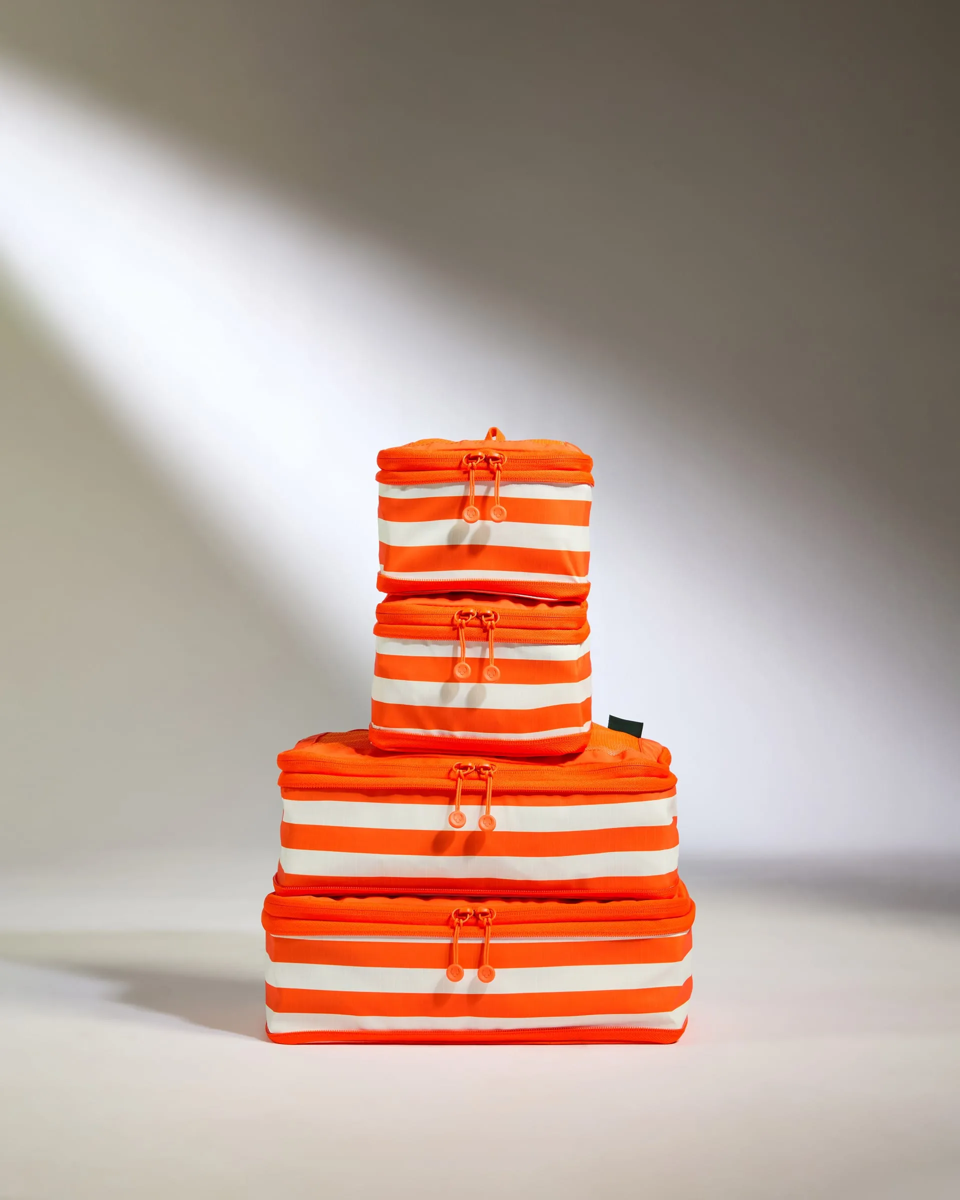Stripe Packing Cubes in Coral - Set of 4 - Summer Capsule sold by Antler product image thumbnail 2