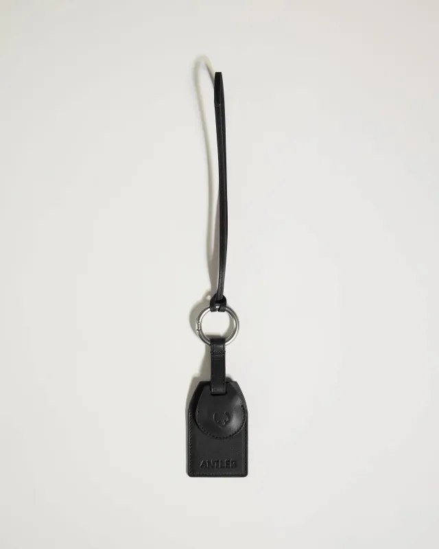Heritage AirTag Holder & Luggage Tag in Black made by Antler