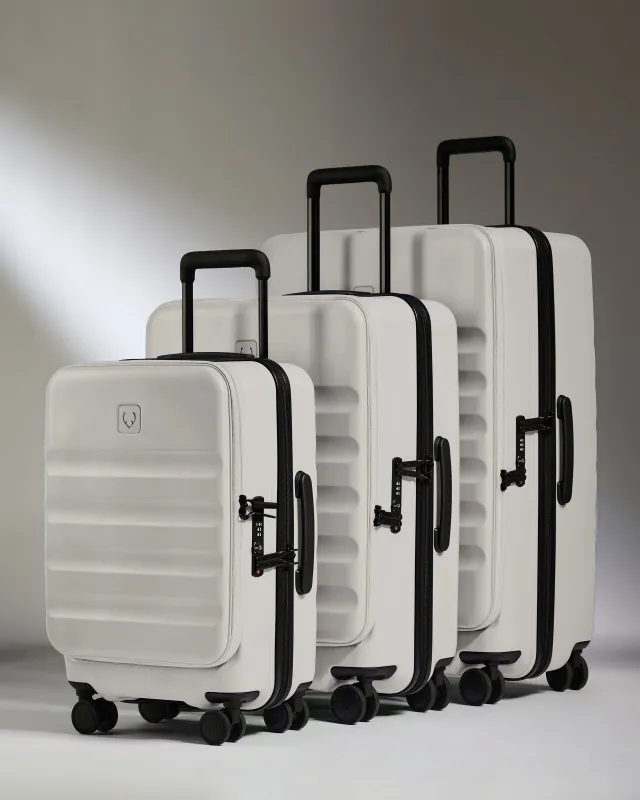 Dual Opening Luggage Set in Taupe - Icon Stripe made by Antler