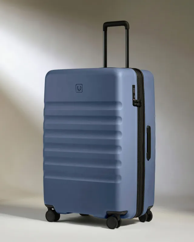 Large Luggage in Ocean Blue - Icon Stripe made by Antler