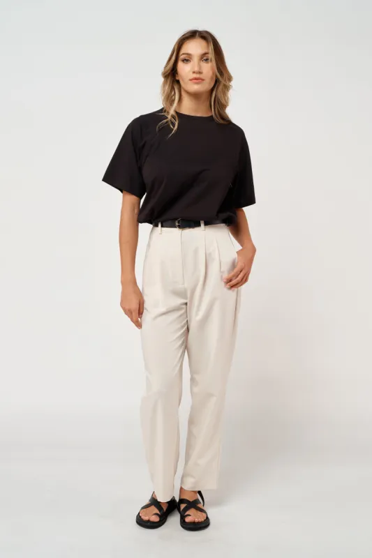 Mère Box-Cut Tee - Black sold by Apero Label