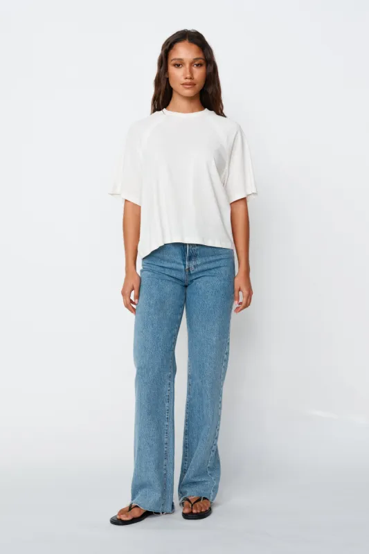 Classique Box-Cut Tee - White sold by Apero Label