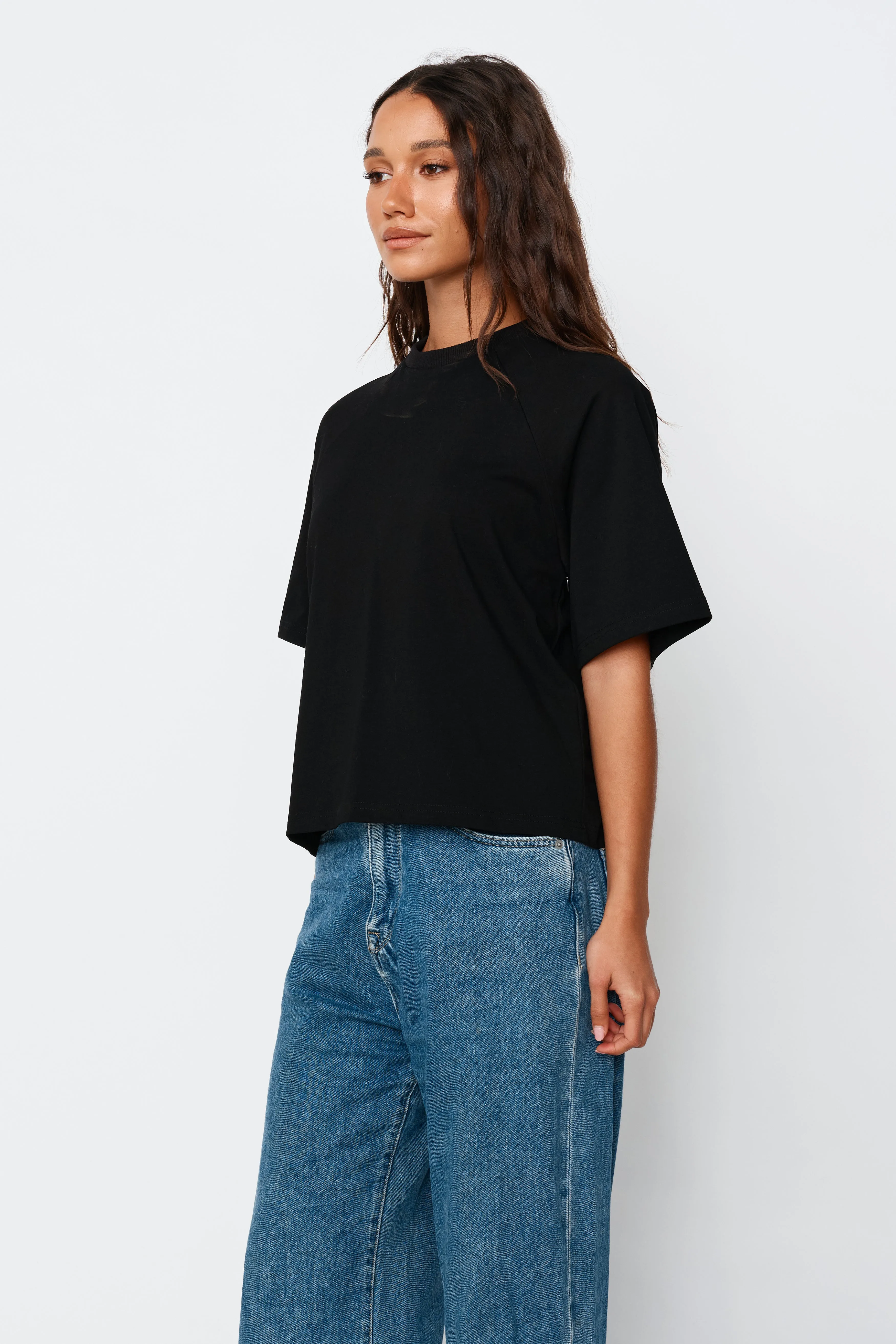 Classique Box-Cut Tee - Black sold by Apero Label product image thumbnail 5