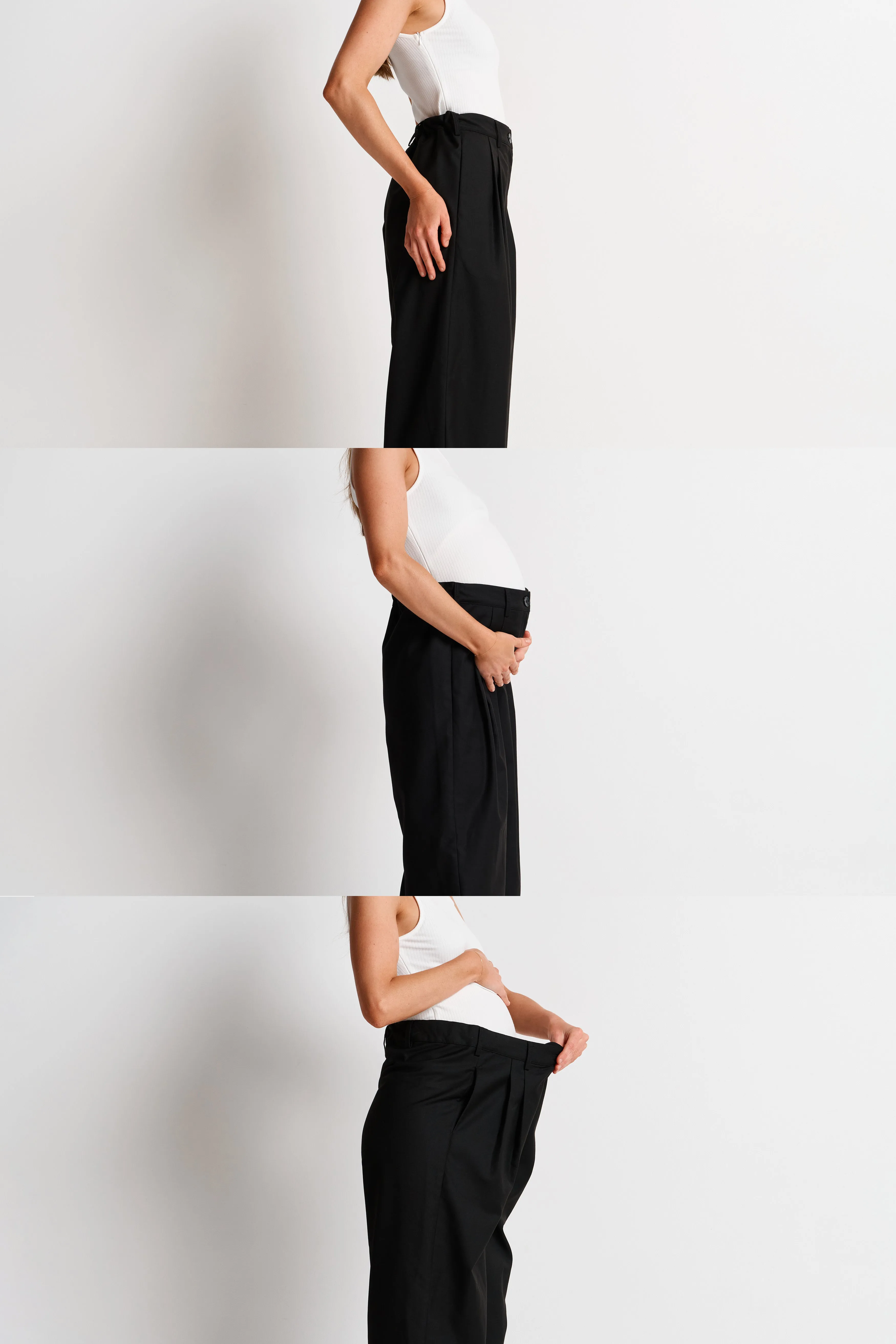 Zadie Adjustable Wide Leg Trouser - Black sold by Apero Label product image thumbnail 2