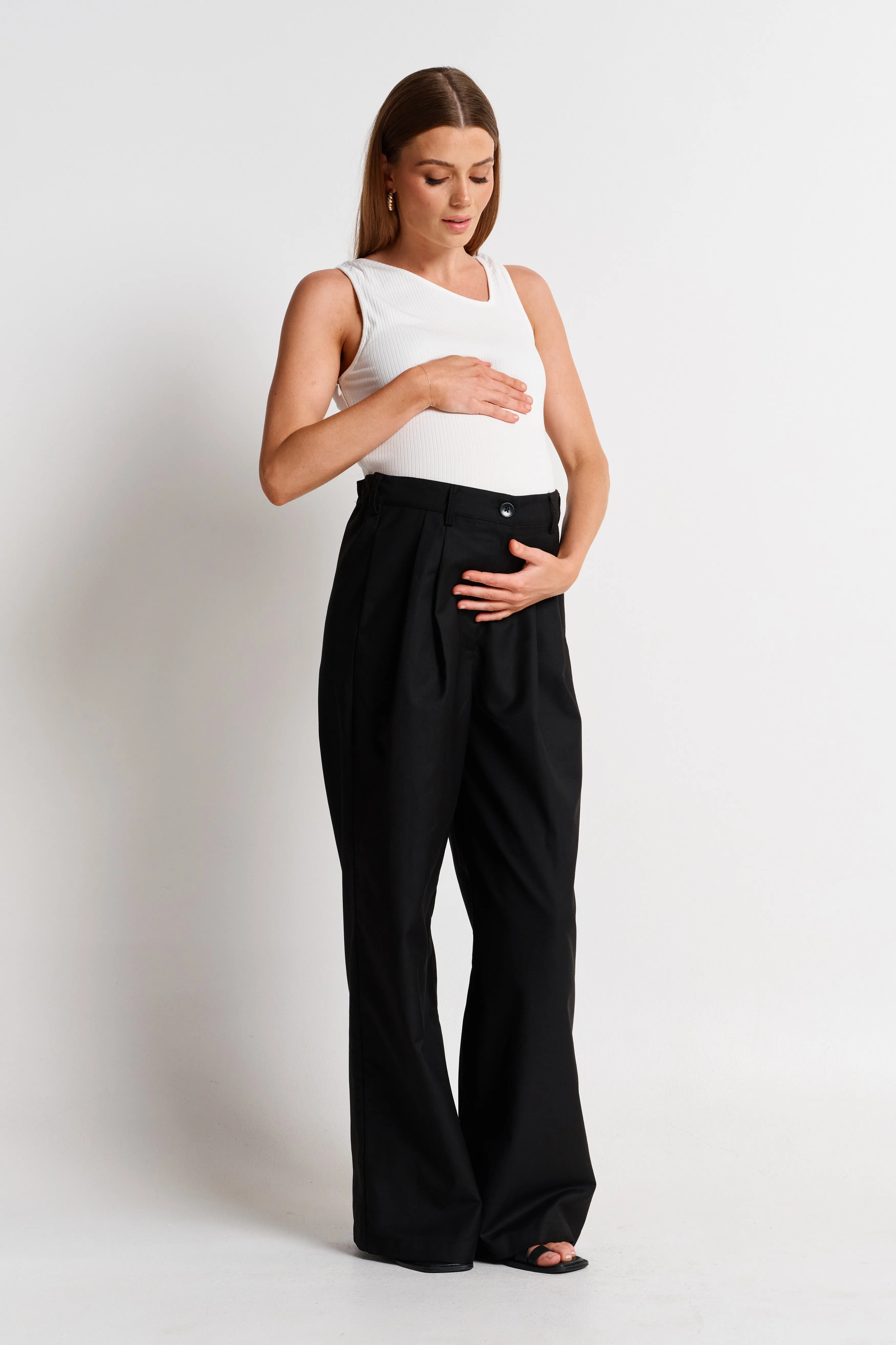 Zadie Adjustable Wide Leg Trouser - Black sold by Apero Label product image thumbnail 5