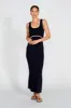 Rowe Knit Scoop Tank Dress - Navy sold by Apero Label