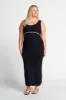 Rowe Knit Scoop Tank Dress - Navy sold by Apero Label
