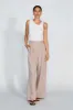Zadie Adjustable Wide Leg Trouser - Latte sold by Apero Label