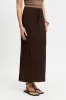 Lulu Column Knit Midi Skirt - Chocolate sold by Apero Label