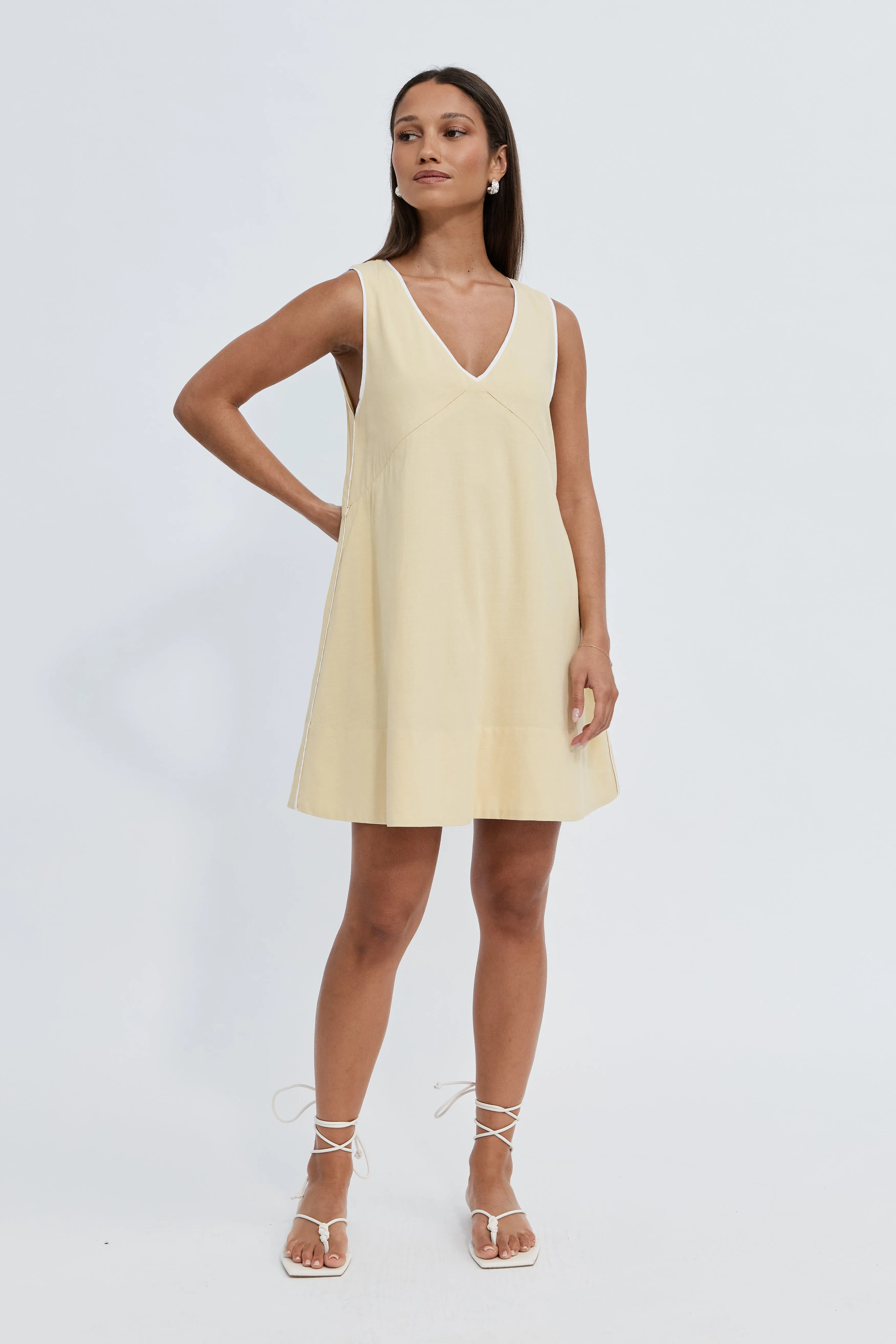 Ariel Shift Dress - Lemon sold by Apero Label product image thumbnail 5
