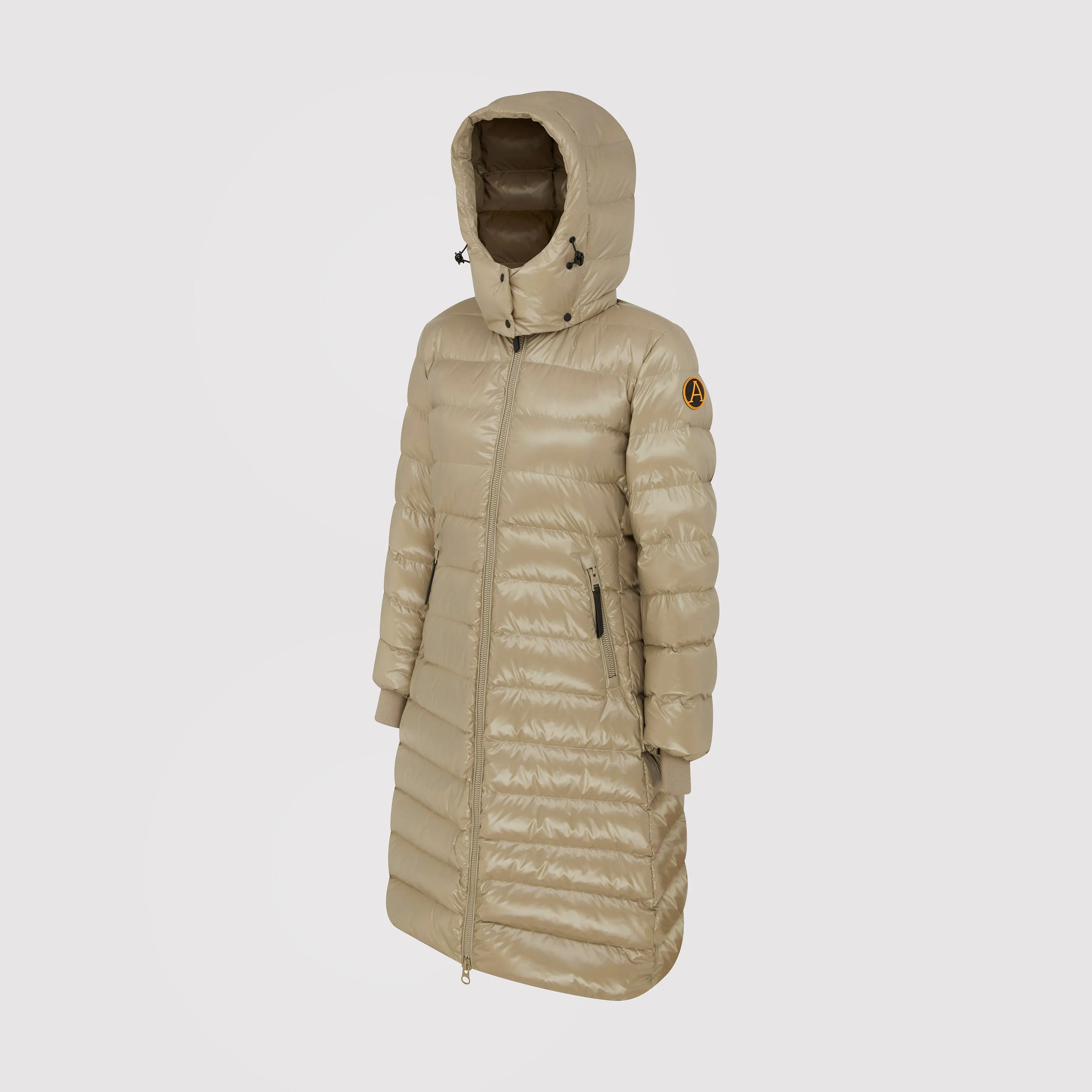 Women's Arctic Long Puffer in Taupe sold by Arctic Army product image thumbnail 2