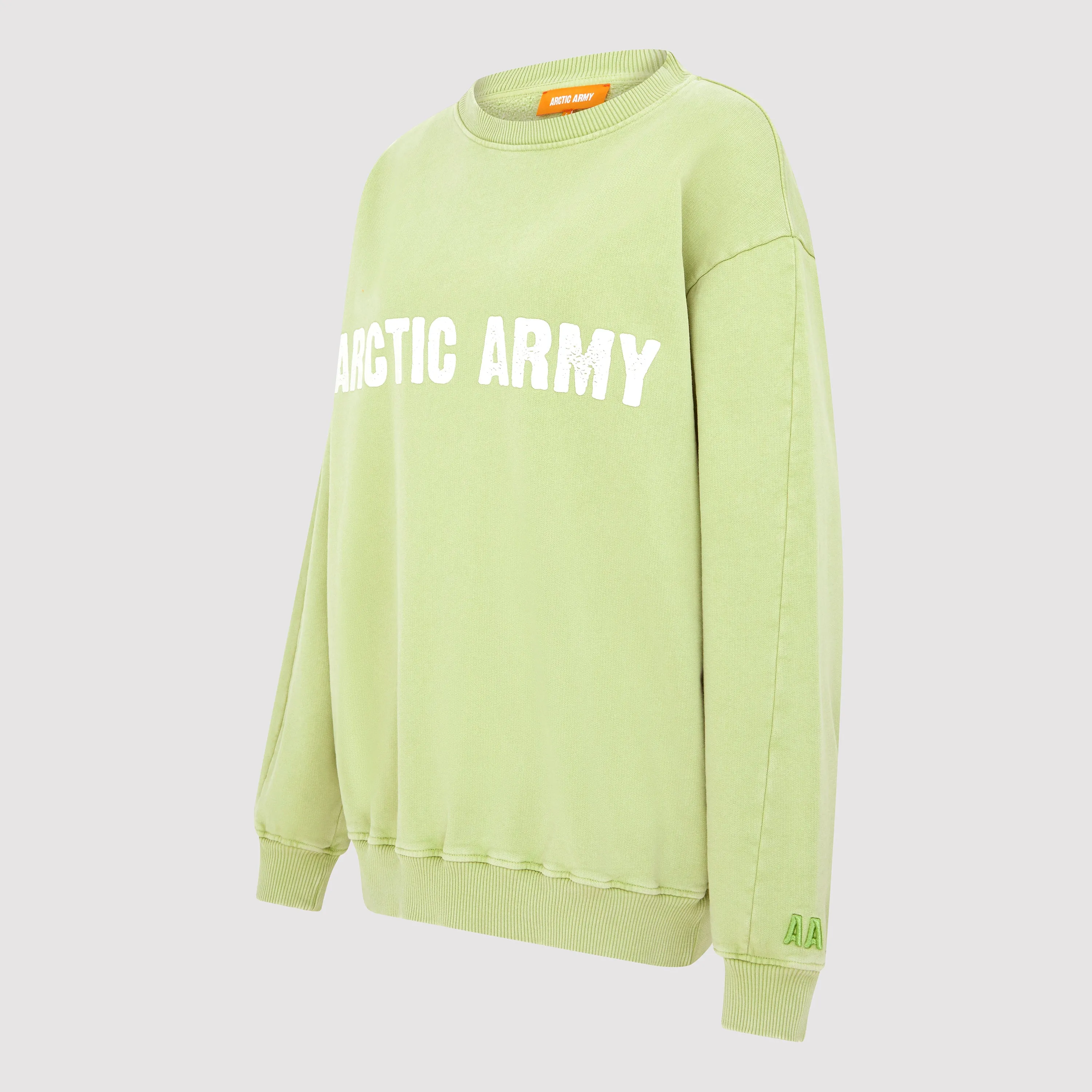 Women's AA Sweatshirt in Washed Pistachio sold by Arctic Army product image thumbnail 2