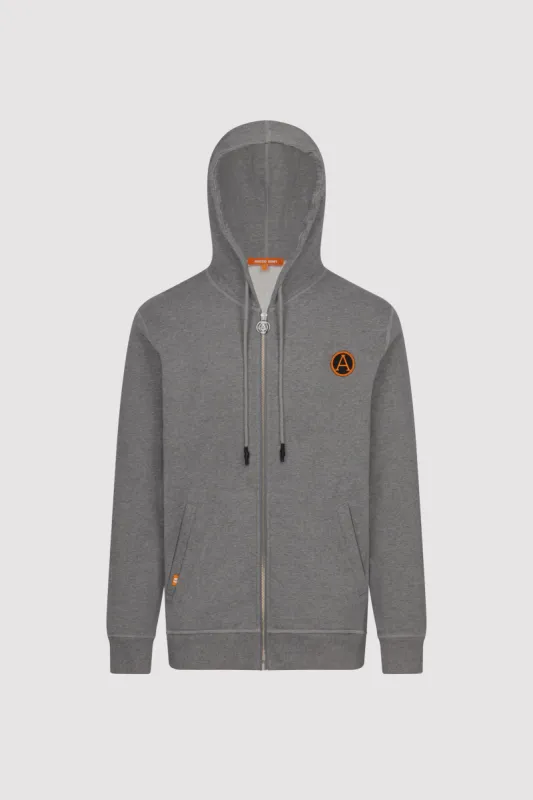 Men's Badge Hoodie in Grey sold by Arctic Army