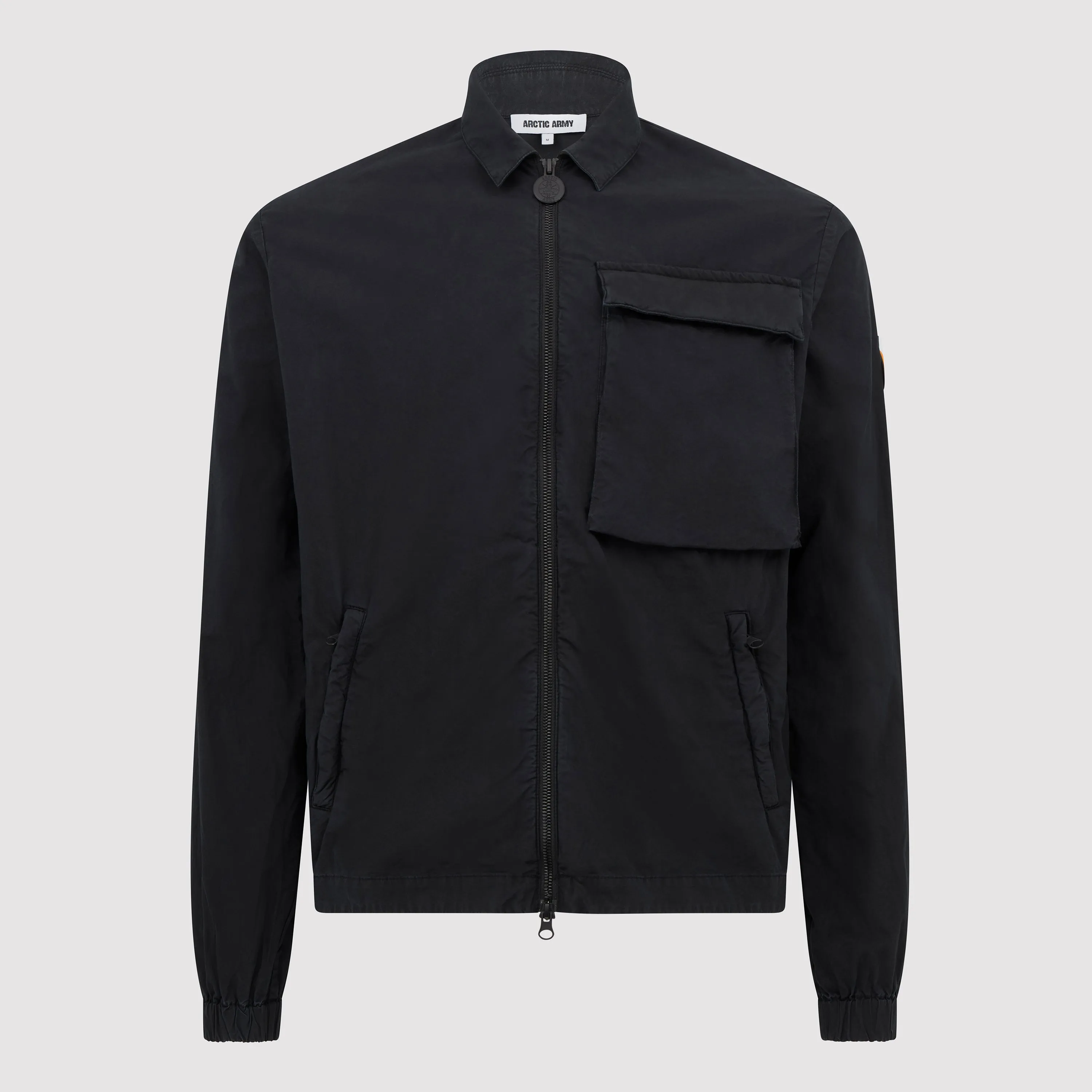 Men's Cargo Pocket LS Shirt in Washed Black sold by Arctic Army