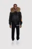 Women's Bomber with Fur in Black sold by Arctic Army