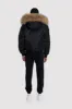 Women's Bomber with Fur in Black sold by Arctic Army