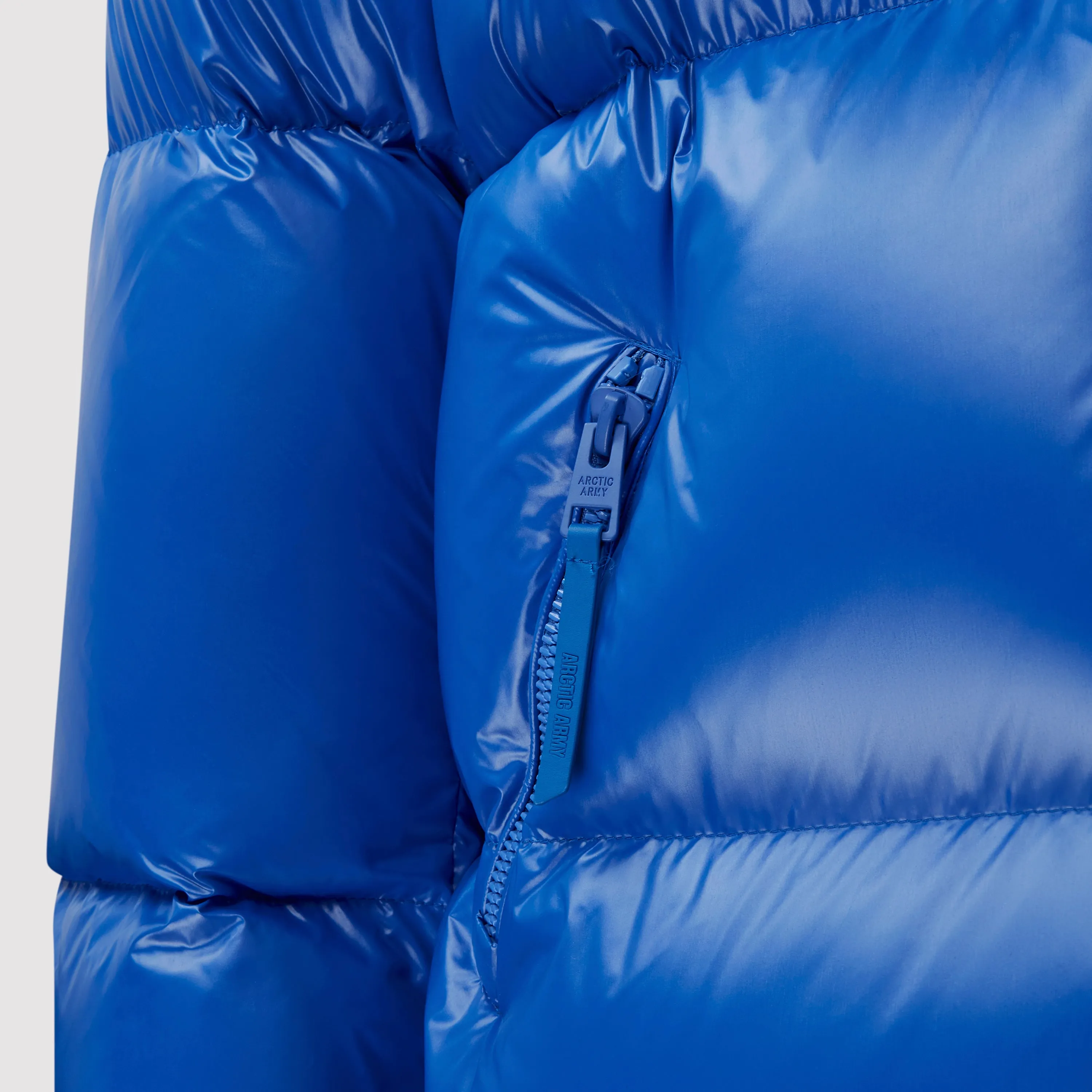 Men's Puffer with Fur in Cobalt Blue sold by Arctic Army product image thumbnail 4