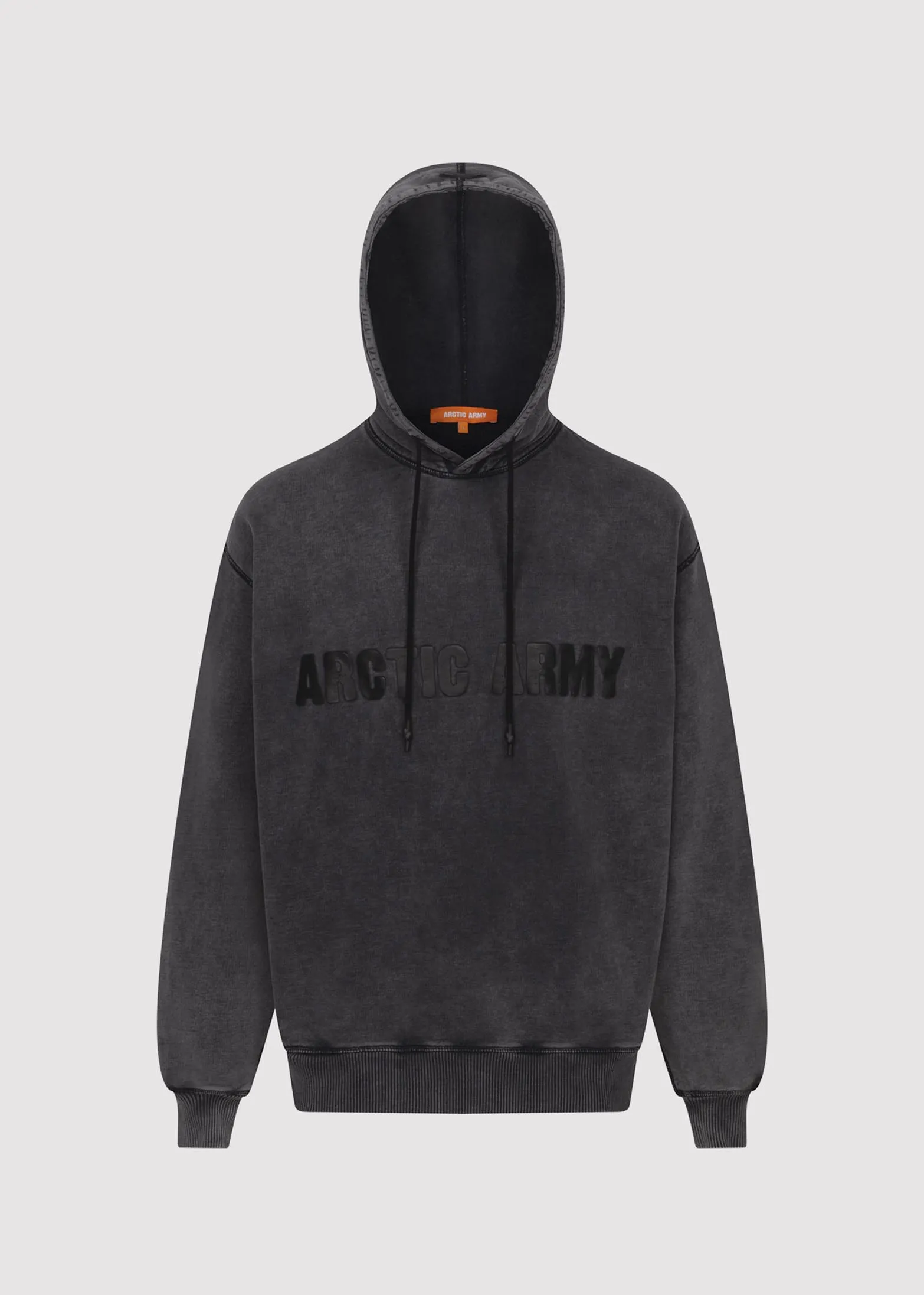 Men's AA Hoodie in Washed Black sold by Arctic Army